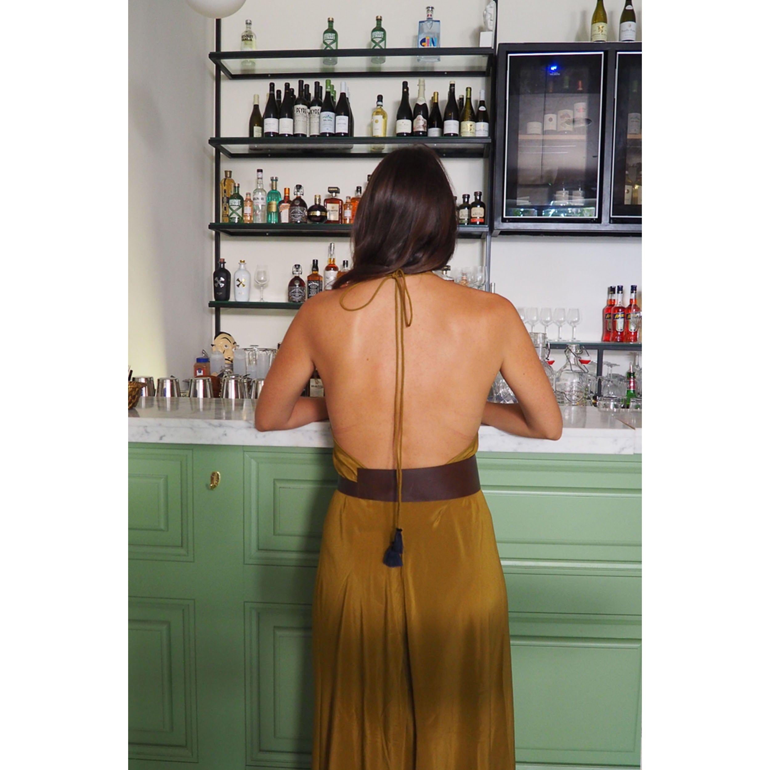 Robe Ivina Soie - Dark Amber
