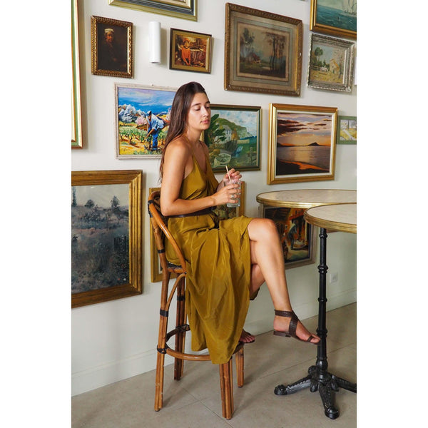 Robe Ivina Soie - Dark Amber