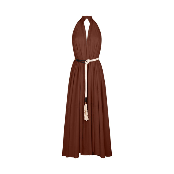 Robe Paréo Malin Long Acacia - Chocolat