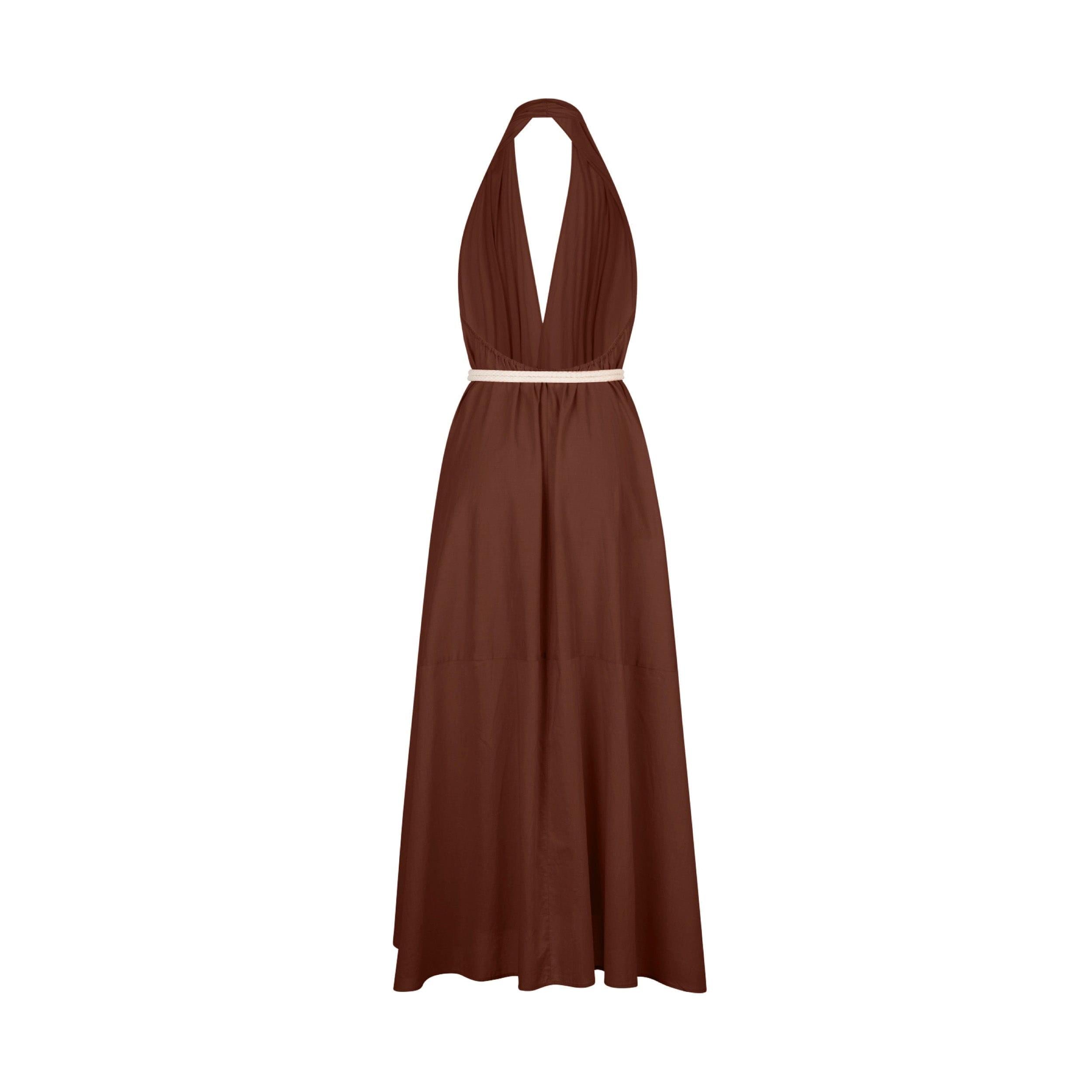Robe Paréo Malin Long Acacia - Chocolat