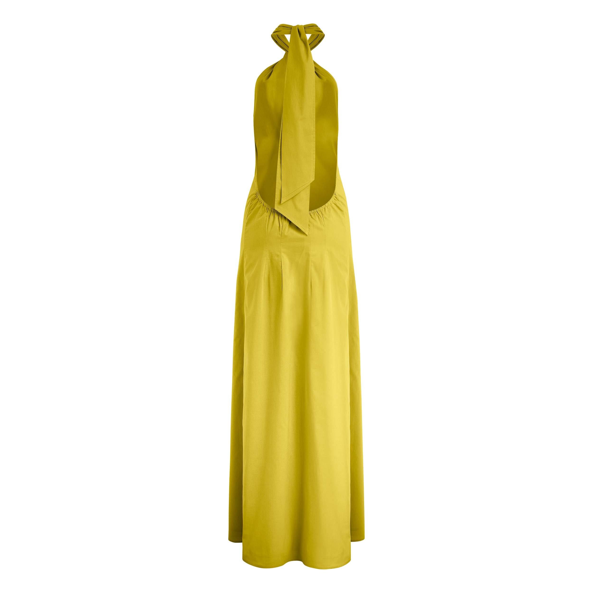 Robe Longue Alma - Anis