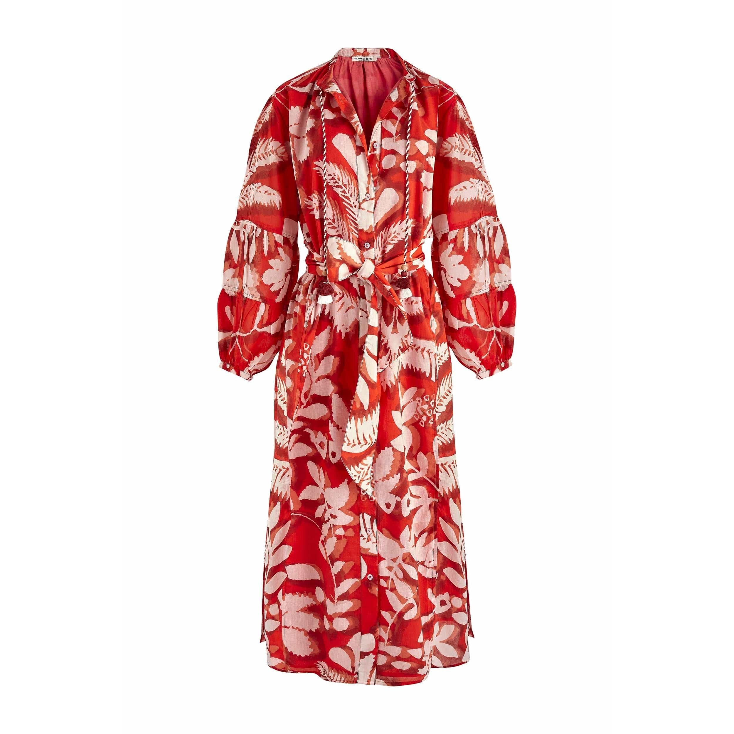 Robe Charlie Imprime Tropical - Flashy Orange