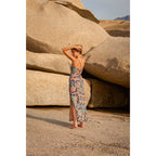 Robe Cali Imprime Tropical - Acqua Green