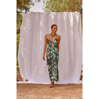 Robe Cali Imprime Tropical - Acqua Green