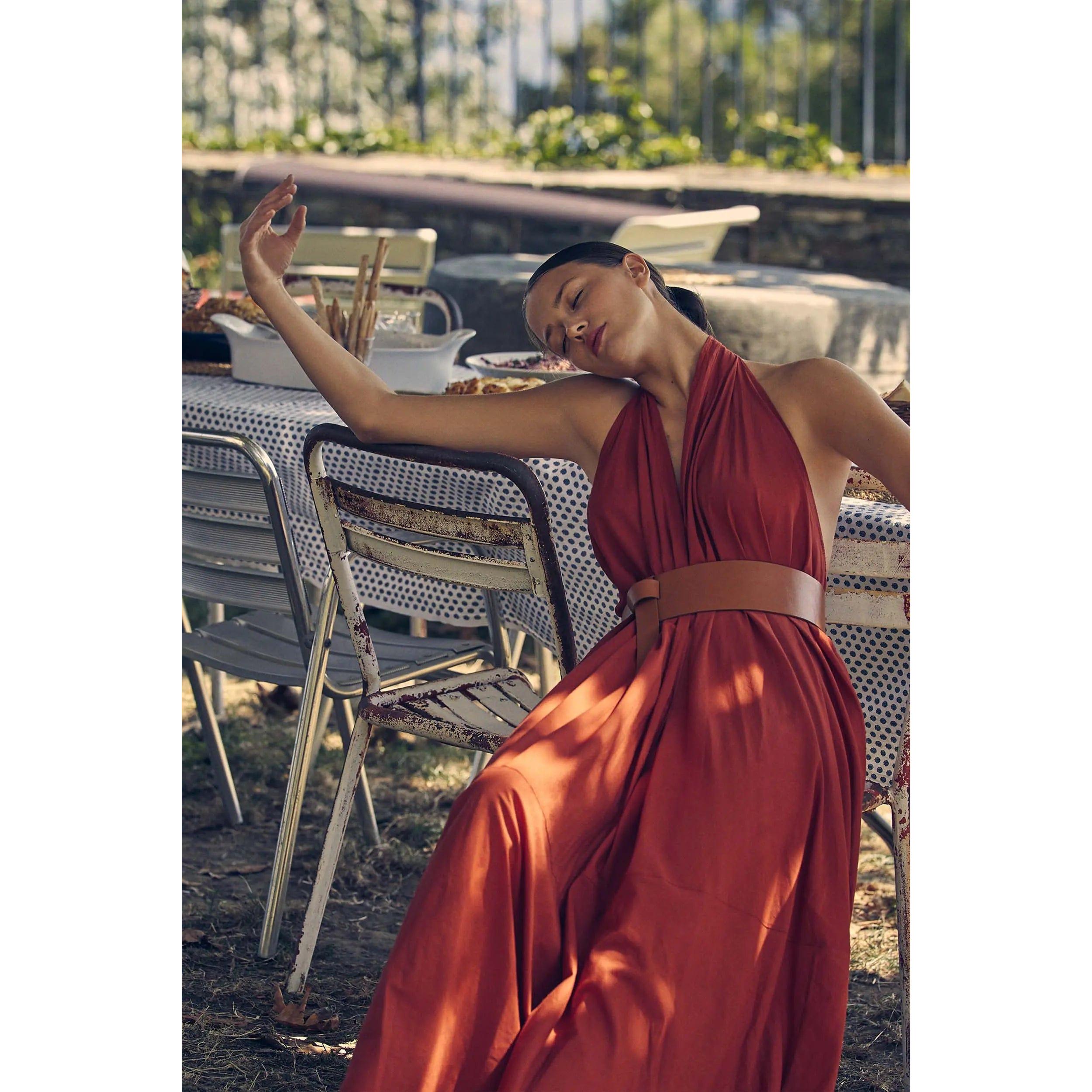Robe Paréo Malin Long Acacia - Sienne