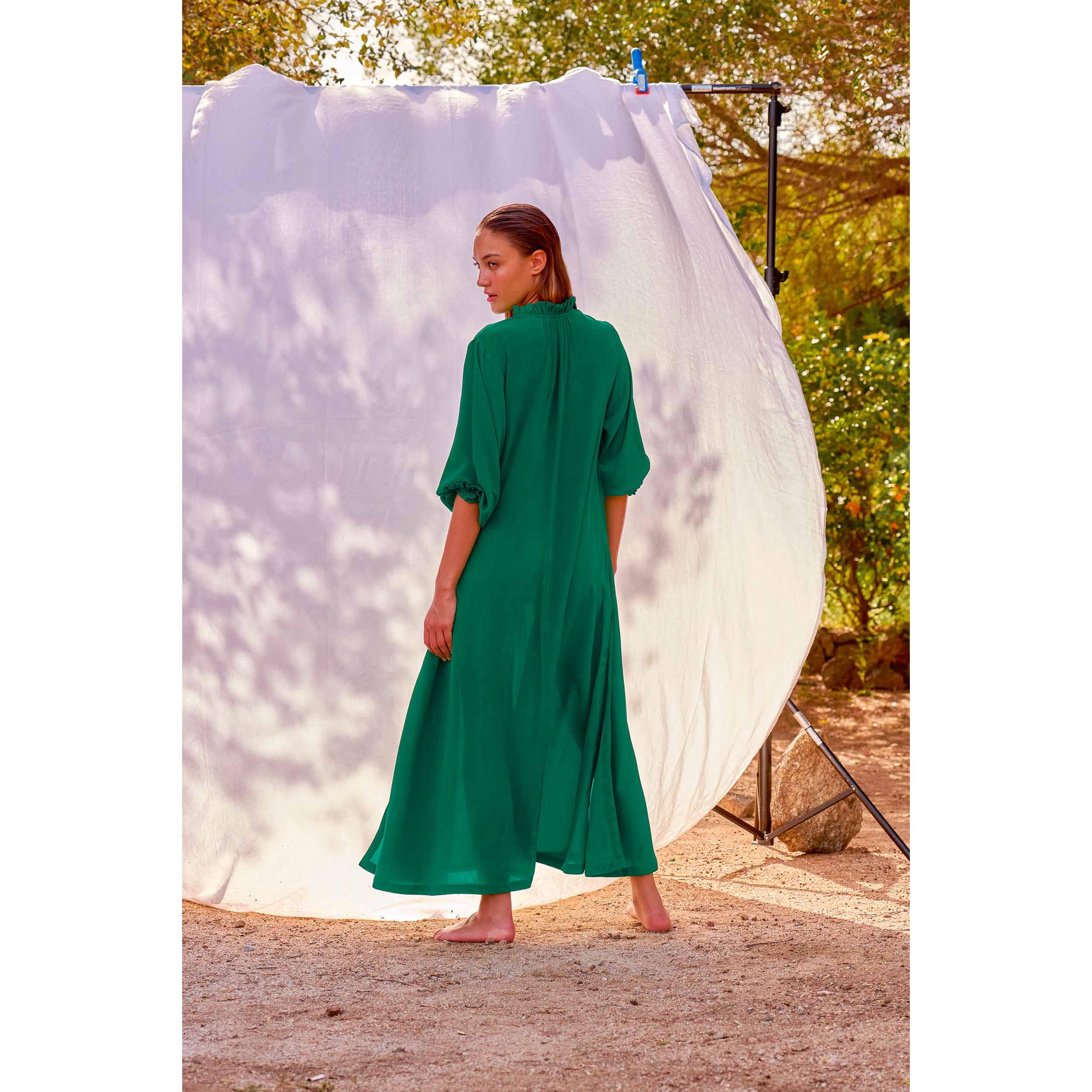 Robe Seraphine Soie - Jollygreen