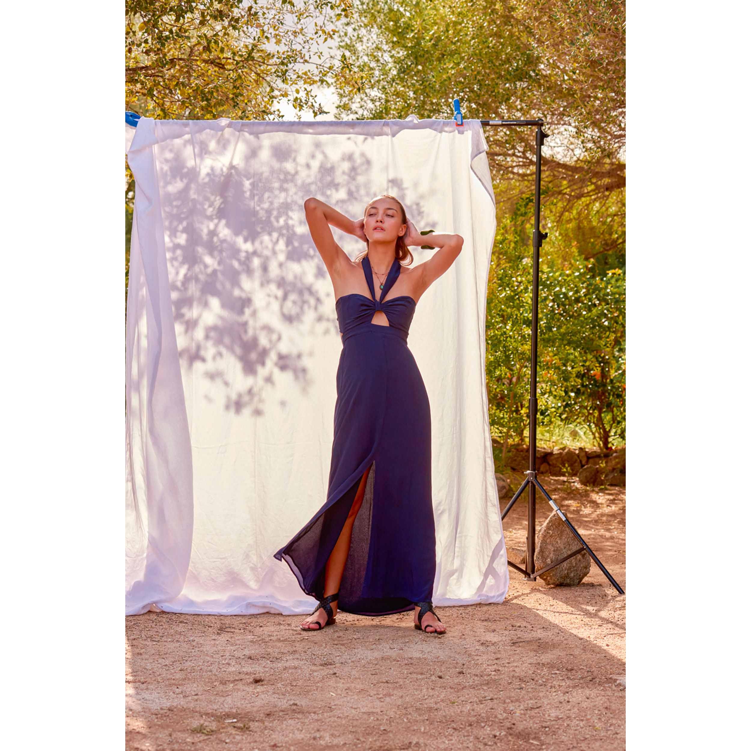 Robe Clemence Soie - Ink