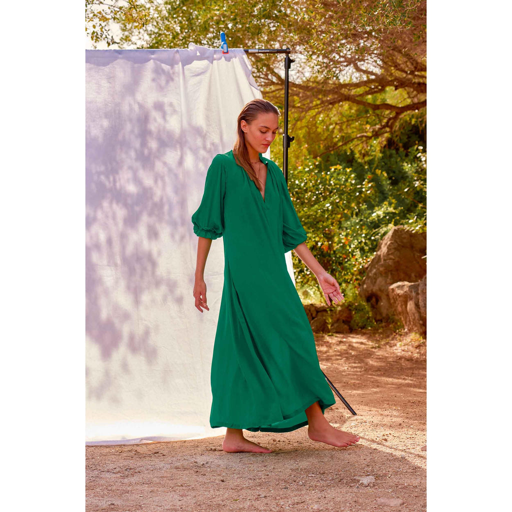Robe Seraphine Soie - Jollygreen