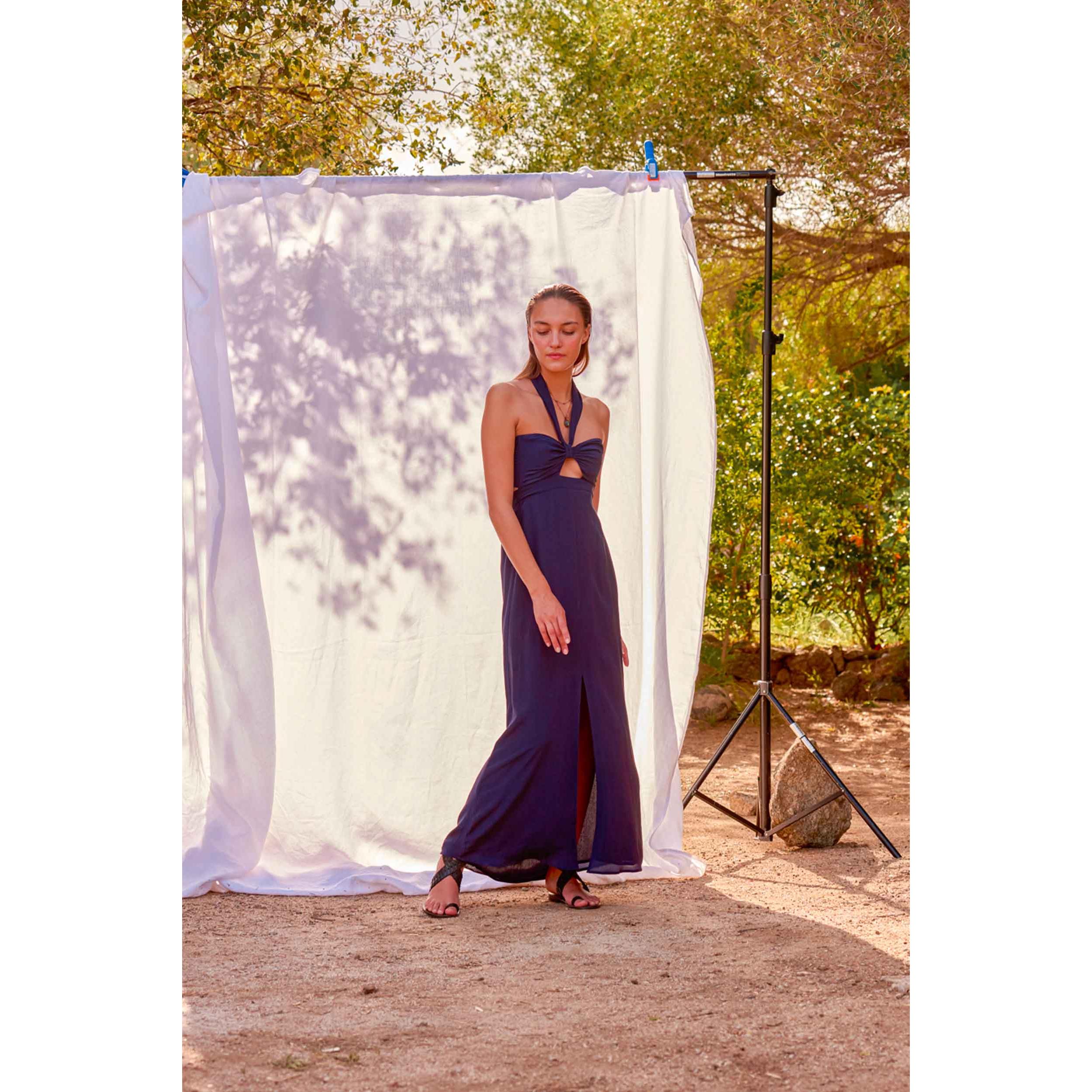 Robe Clemence Soie - Ink