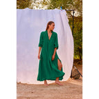 Robe Seraphine Soie - Jollygreen