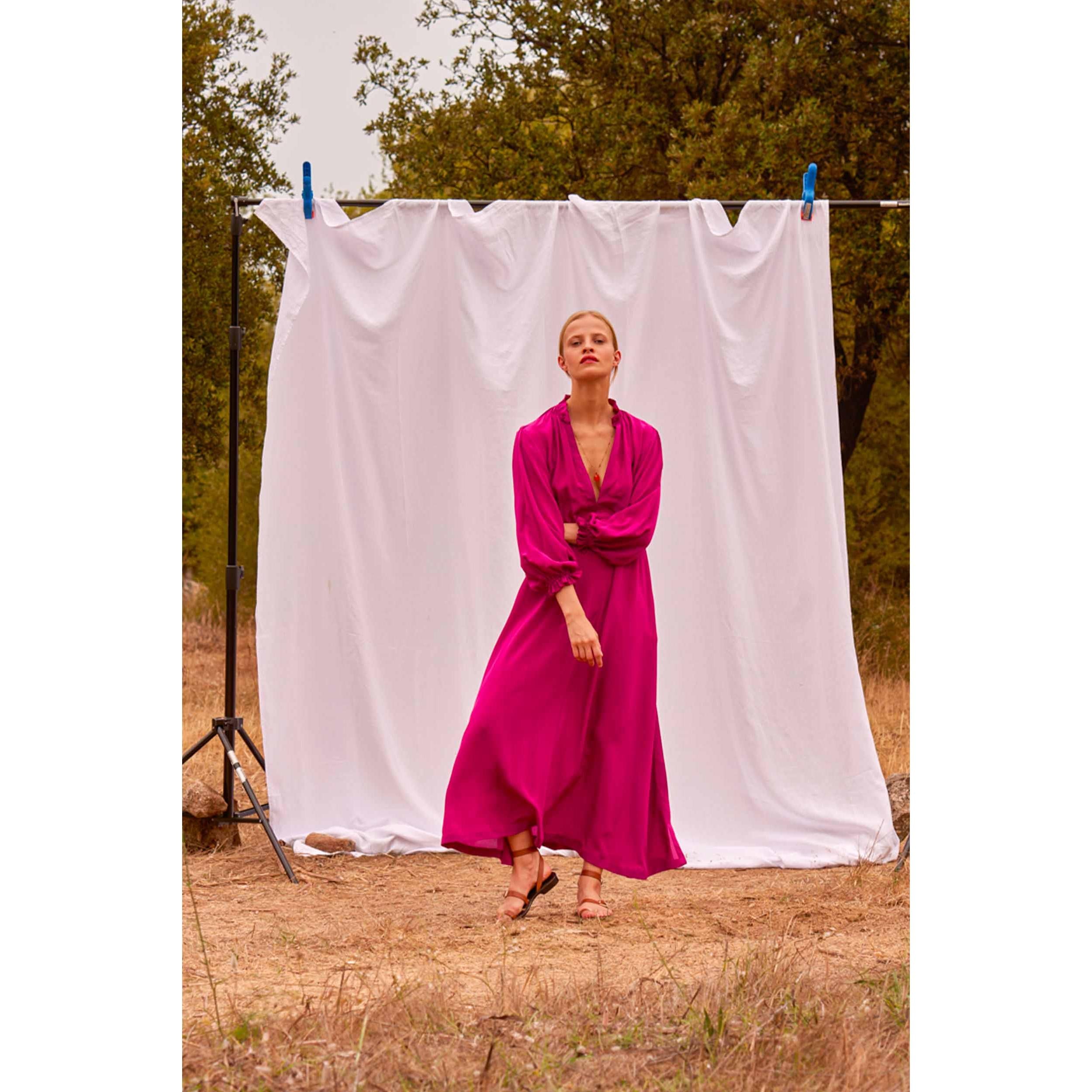 Robe Seraphine Soie - Ink