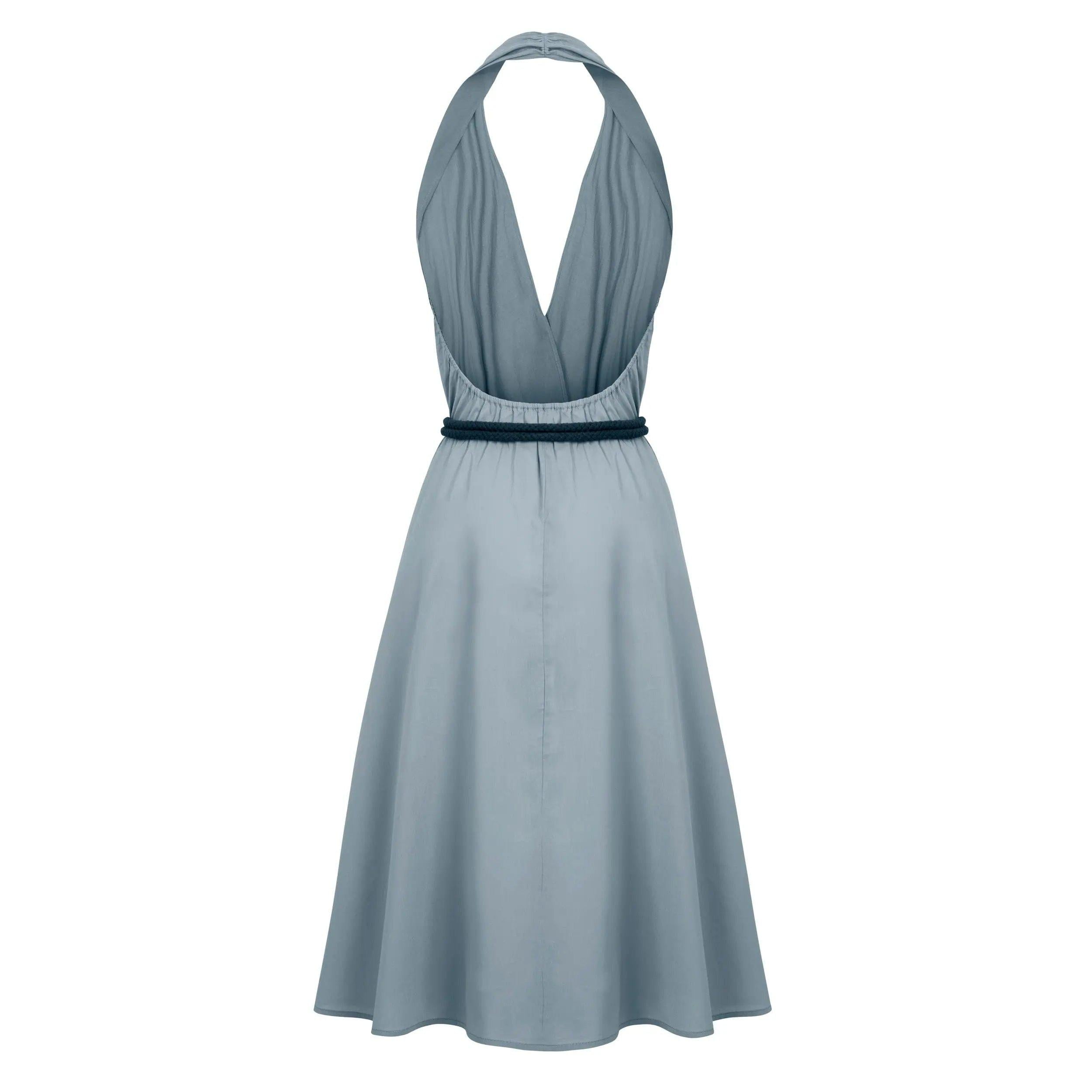 Robe Paréo Malin Mi-Long Aline - Sky Blue