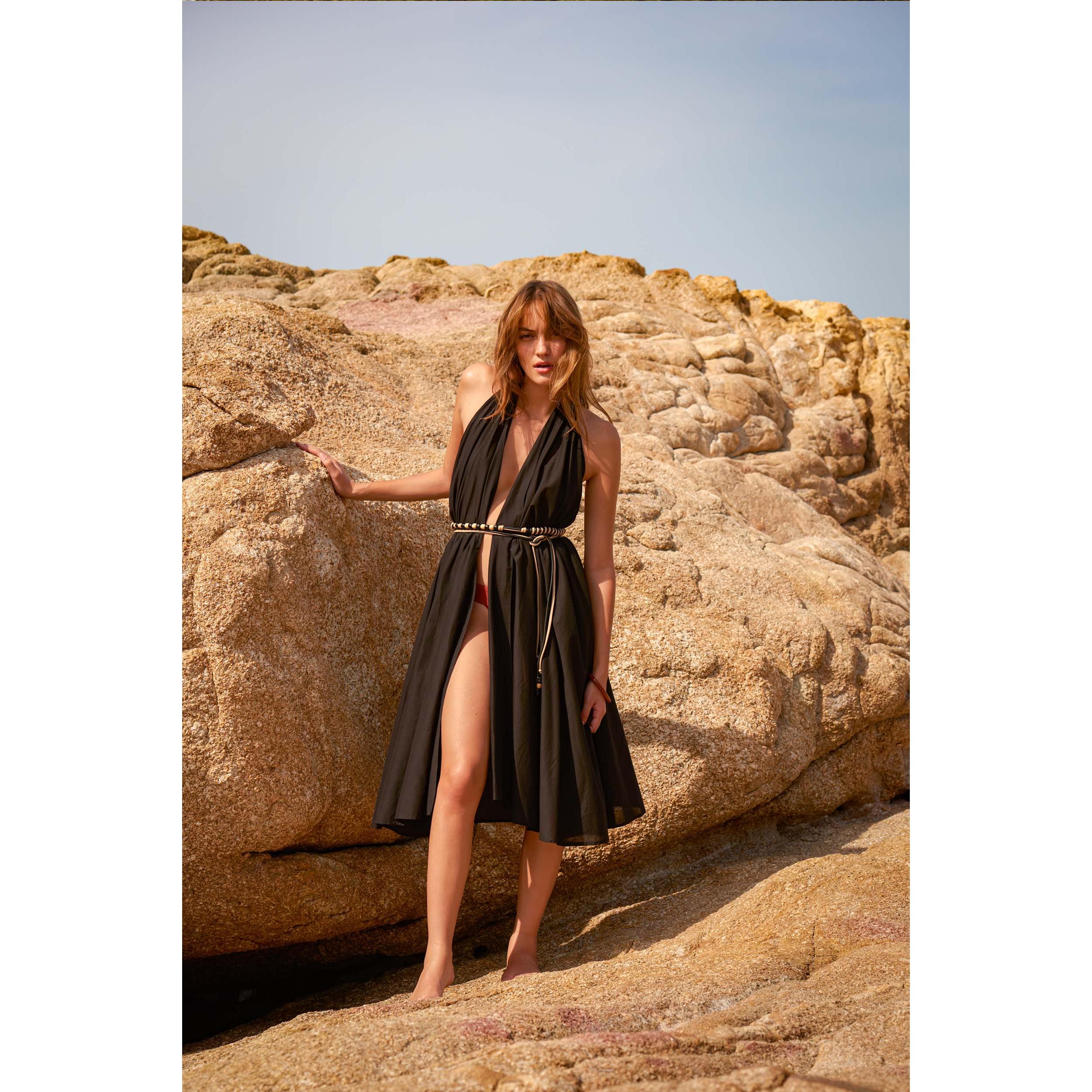 Robe Paréo Malin Mi-Long Aline - Mimosa
