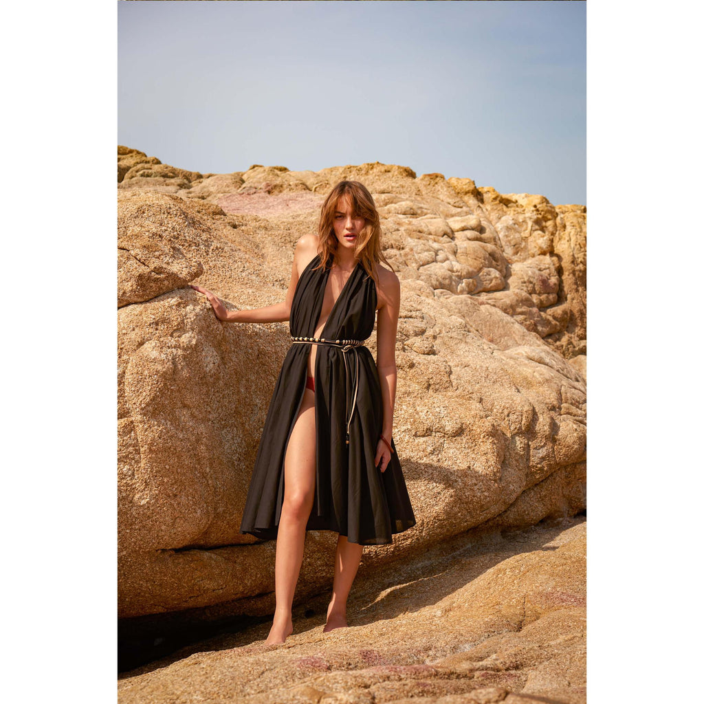 Robe Paréo Malin Mi-Long Aline - Forever Blue