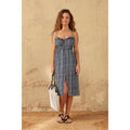 Robe Pila Imprime Shibori - Bleu
