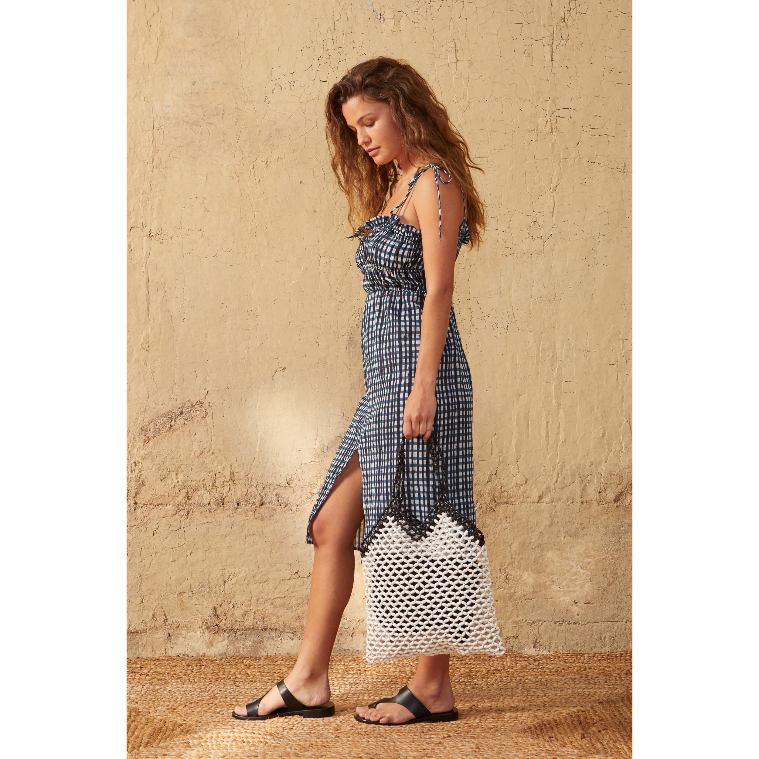 Robe Pila Imprime Shibori - Bleu