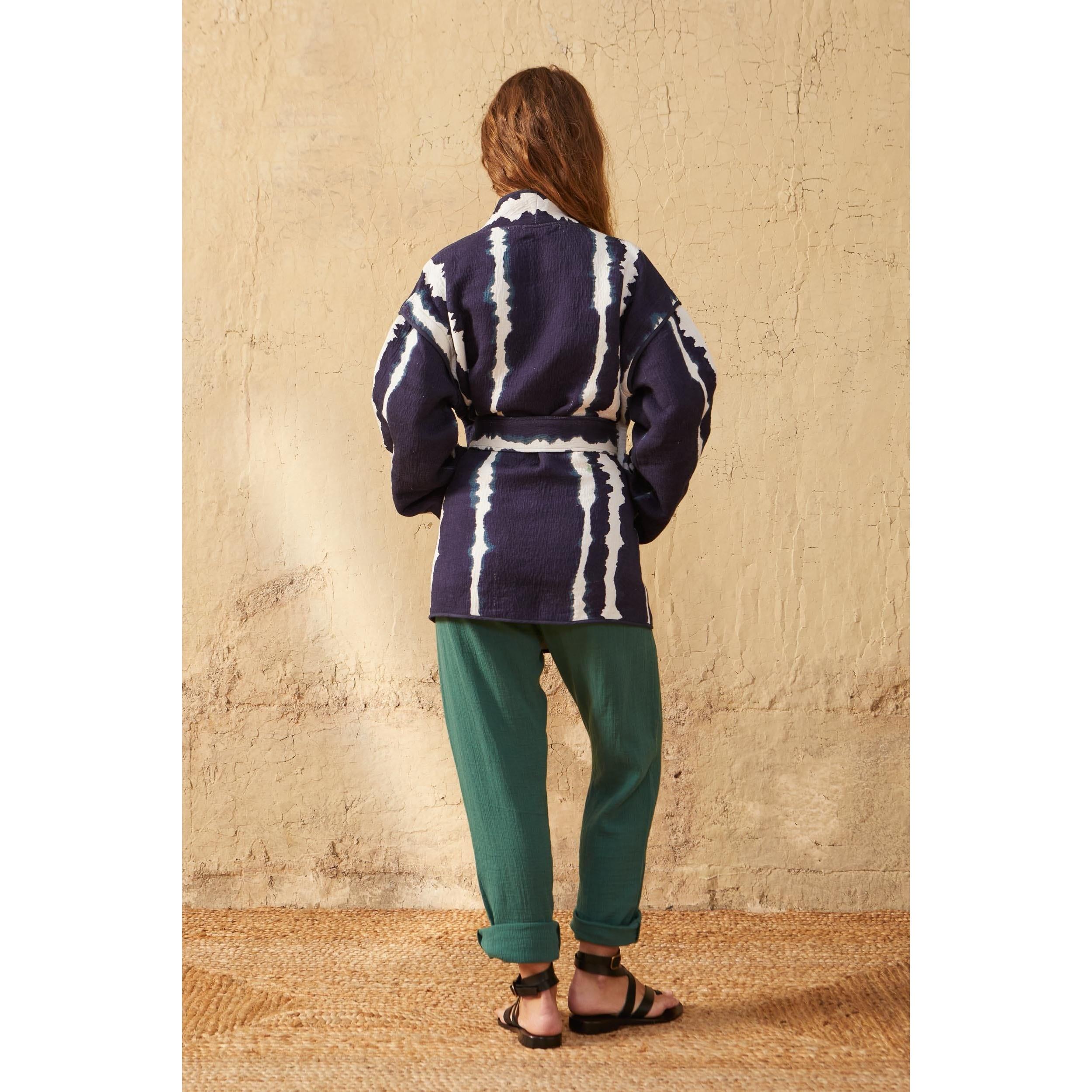 Veste Calvi Tie And Dye - Bleu