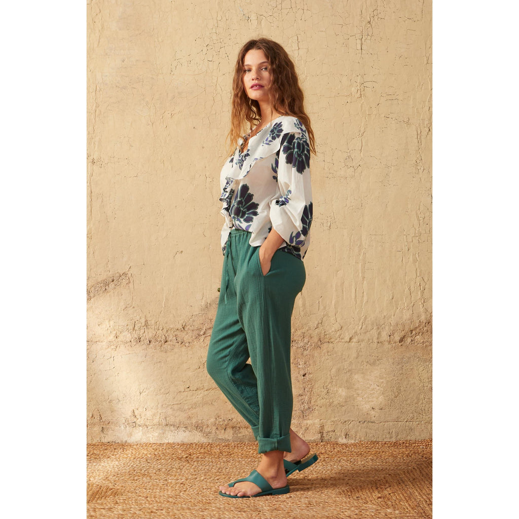Blouse Romantica Imprime Indian Flowers - Redclay
