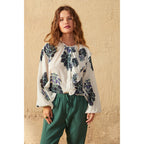 Blouse Romantica Imprime Indian Flowers - Redclay