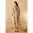 Cafetan Bella Tie And Dye Etamine De Laine - Desert Sand