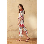 Robe Gregoria Imprime Indian Flowers - Blue