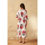 Robe Gregoria Imprime Indian Flowers - Blue