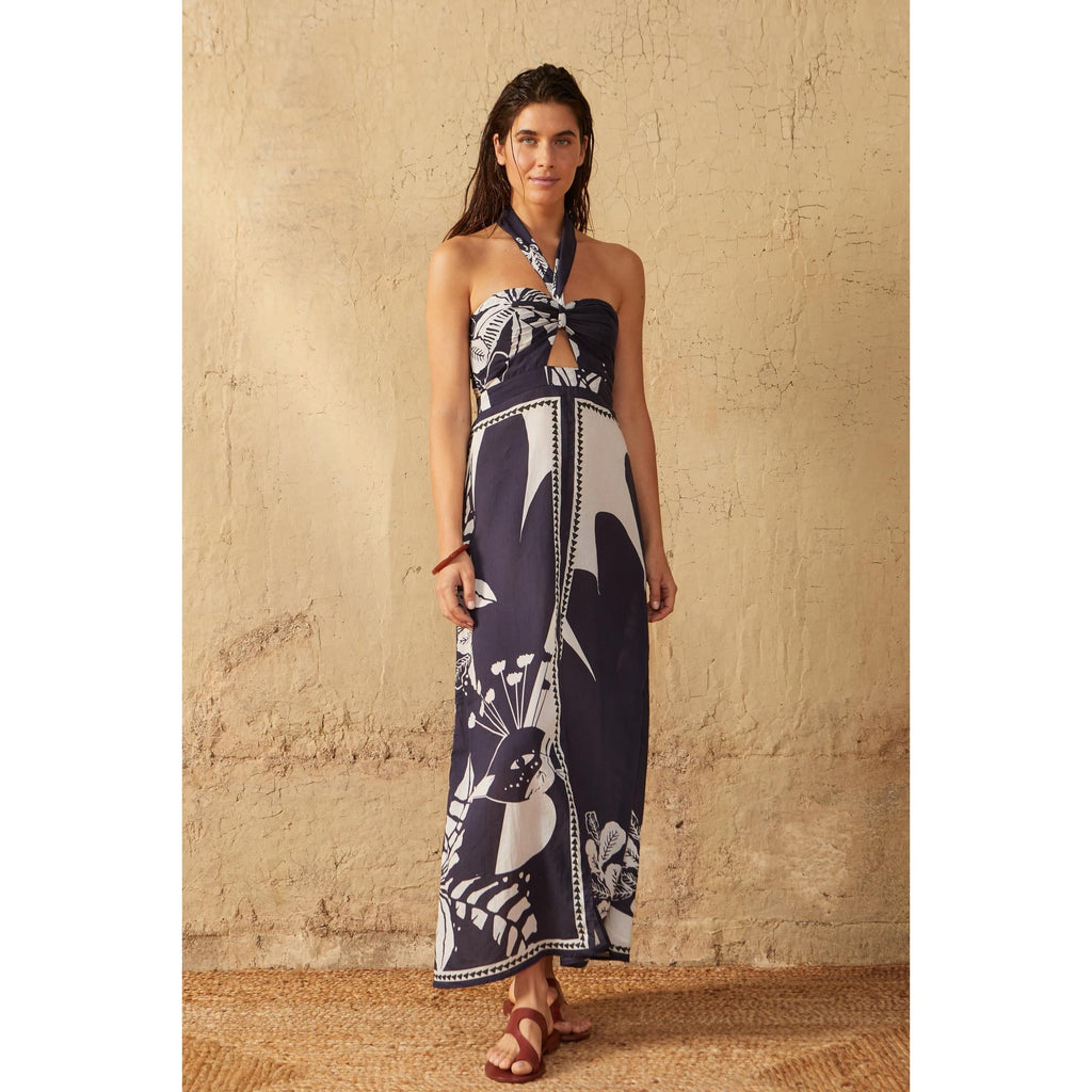Robe Clemence Imprime Palladio - Aspen Green