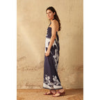 Robe Clemence Imprime Palladio - Bleu