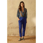 Kimono Renata Tie And Dye Etamine De Laine - Blue Print
