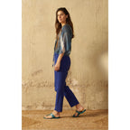 Kimono Renata Tie And Dye Etamine De Laine - Blue Print