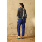 Kimono Renata Tie And Dye Etamine De Laine - Blue Print