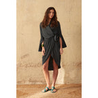 Robe Anae Soie - Mordore