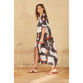 Robe Olga Imprime Seventies - Pink