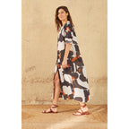 Robe Olga Imprime Seventies - Pink
