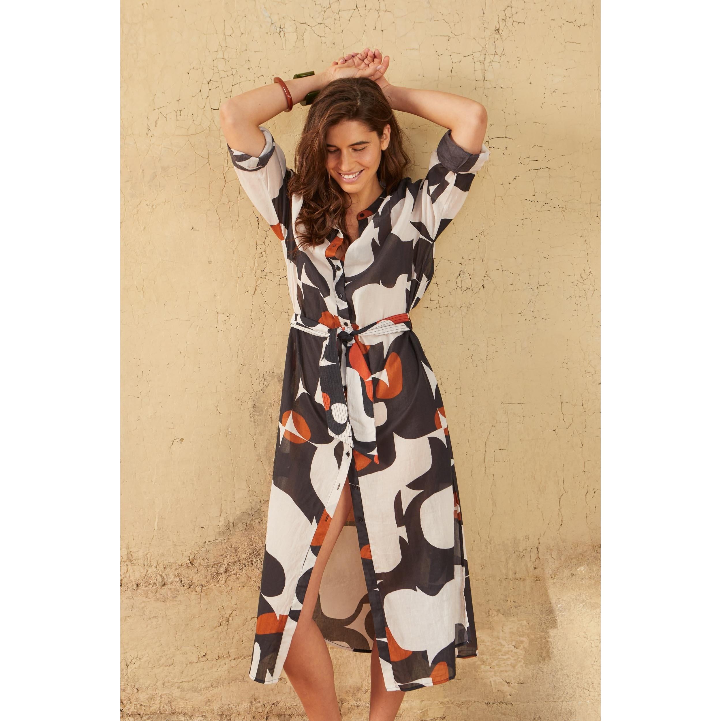Robe Olga Imprime Seventies - Pink