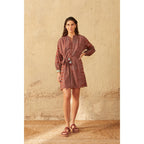 Robe Courte Charlie Imprime Kota - Black