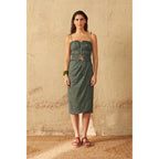 Top Paule Imprime Shibori - Green