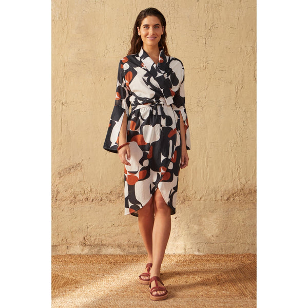 Robe Anae Imprime Seventies - Pink