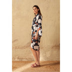 Robe Anae Imprime Seventies - Black