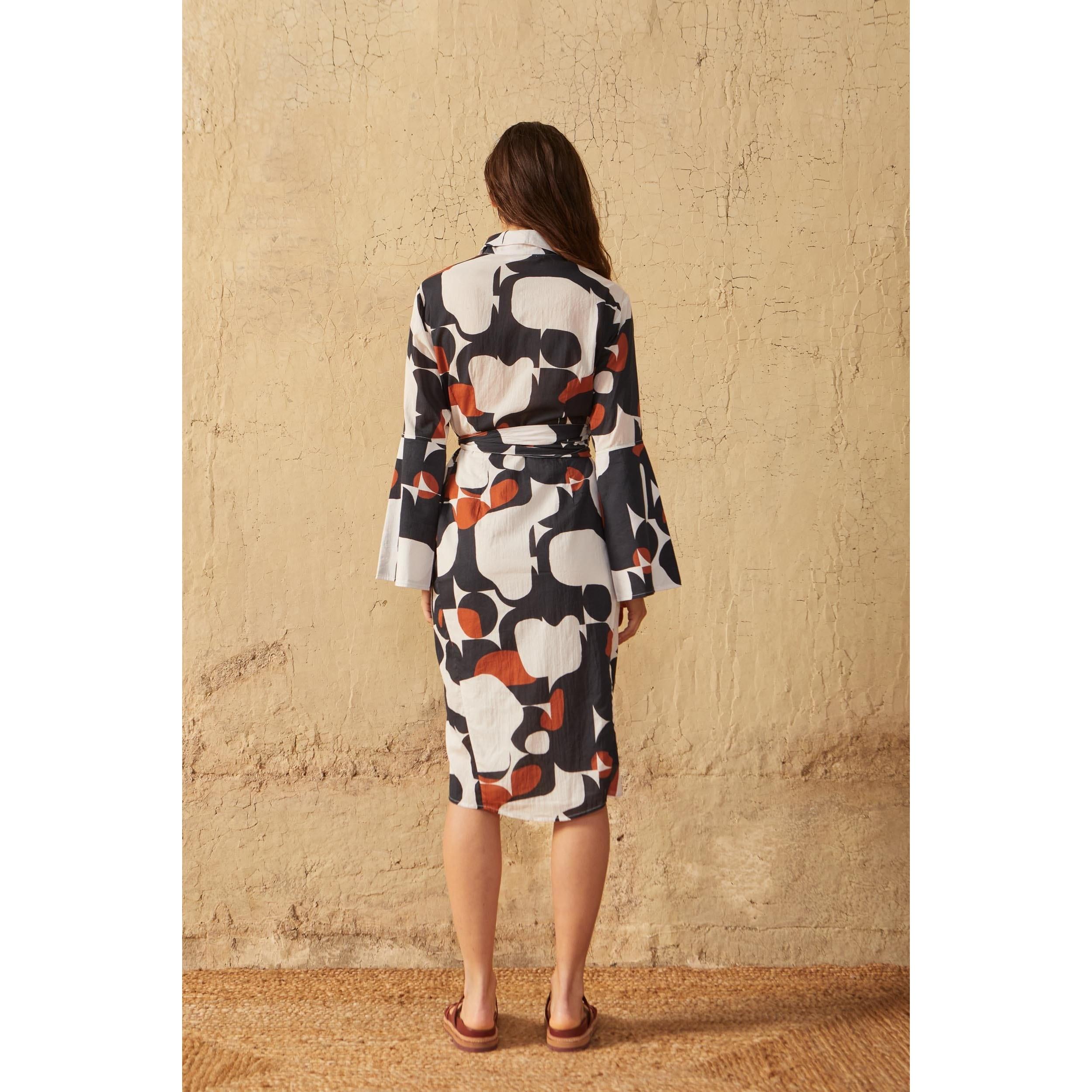 Robe Anae Imprime Seventies - Pink