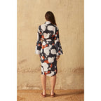 Robe Anae Imprime Seventies - Black
