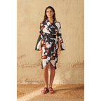 Robe Anae Imprime Seventies - Pink
