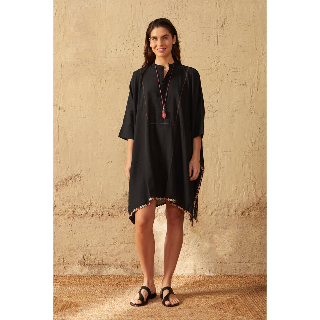 Robe Mi-Longue Heddie Brodee - Black