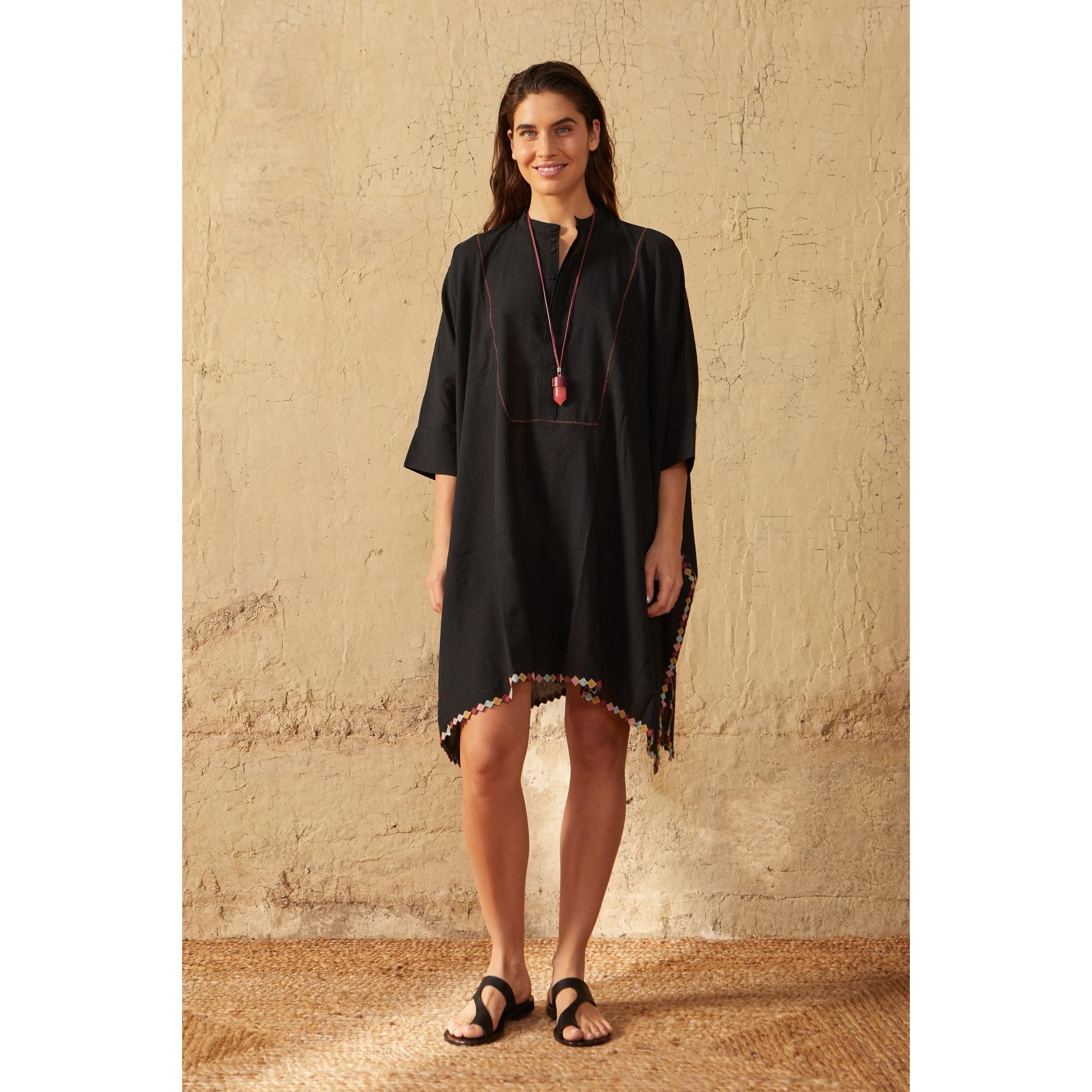 Robe Mi-Longue Heddie Brodee - Black