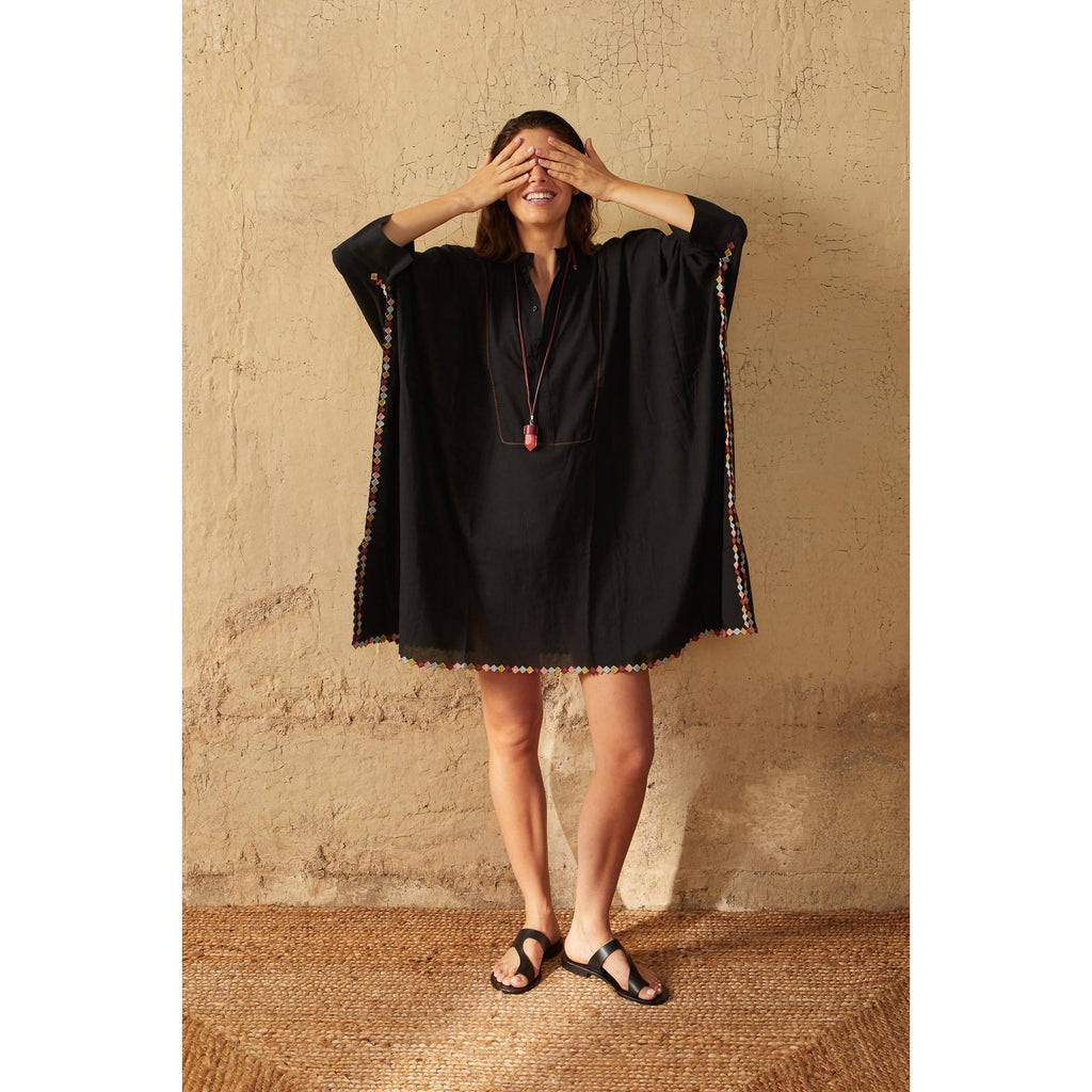 Robe Mi-Longue Heddie Brodee - Black