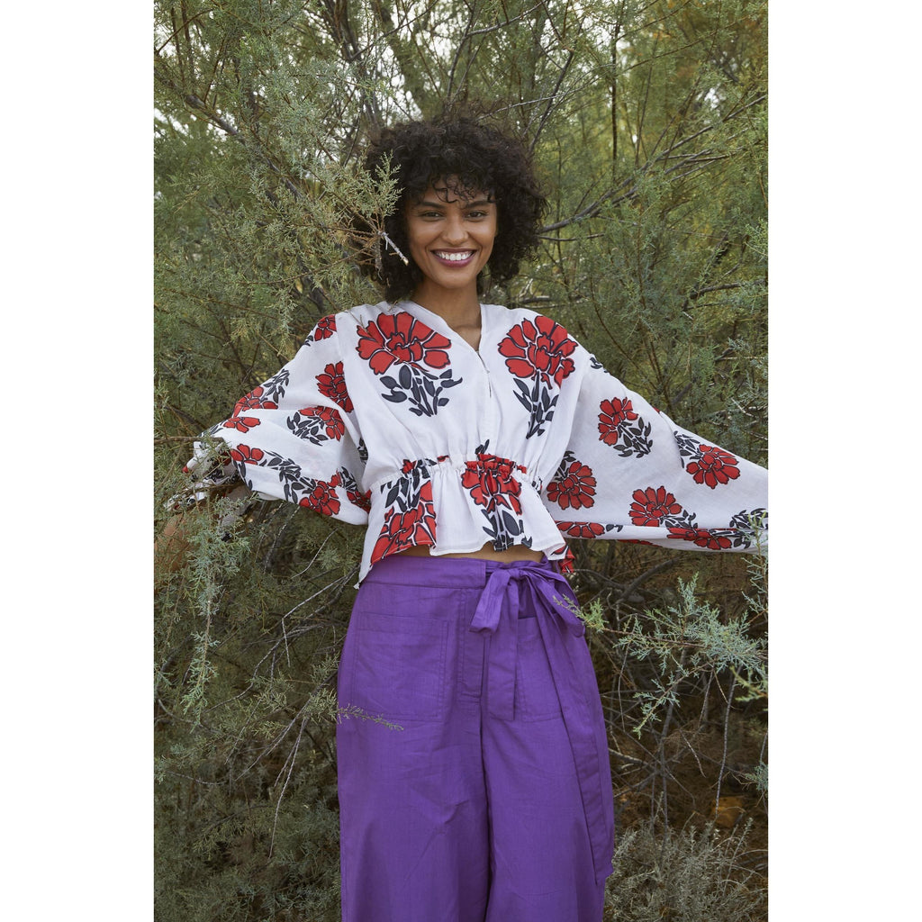 Top Divya Dos Nu Imprime Indian Flowers - Redclay