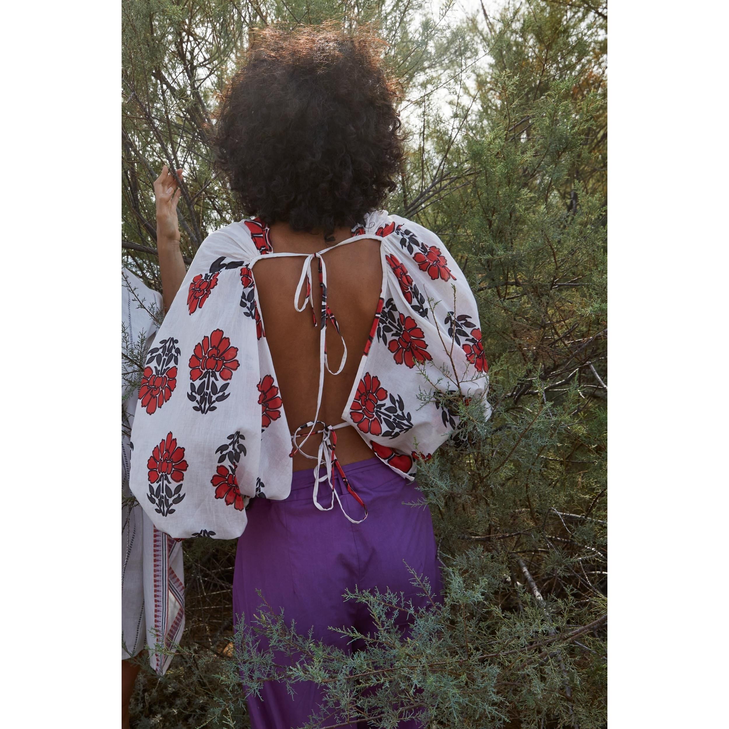 Top Divya Dos Nu Imprime Indian Flowers - Redclay