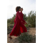 Robe Seraphine Soie - Camelia