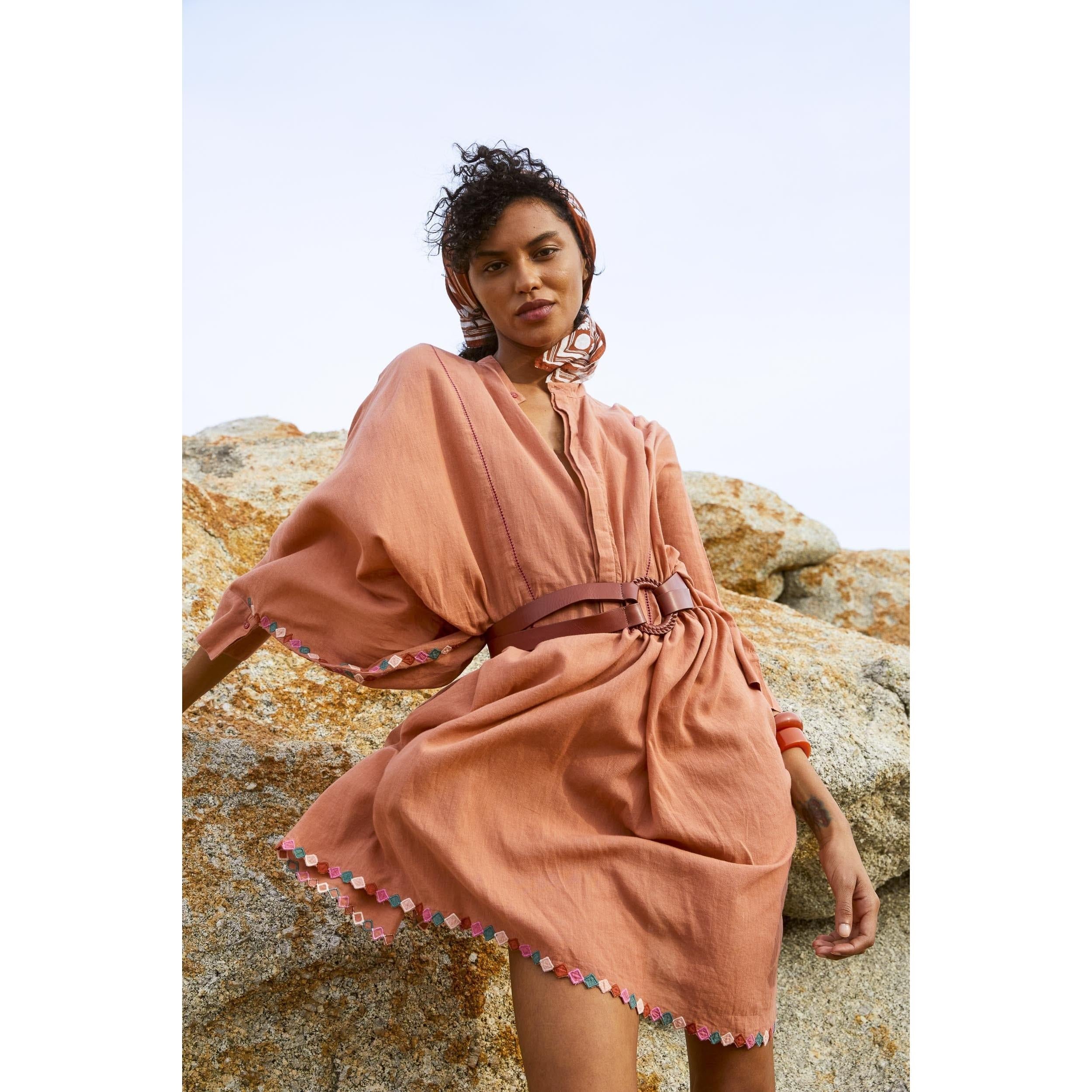 Robe Mi-Longue Heddie Brodee - Black