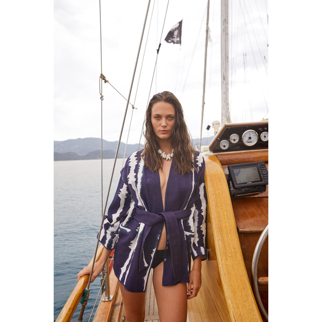 Veste Calvi Tie And Dye - Bleu